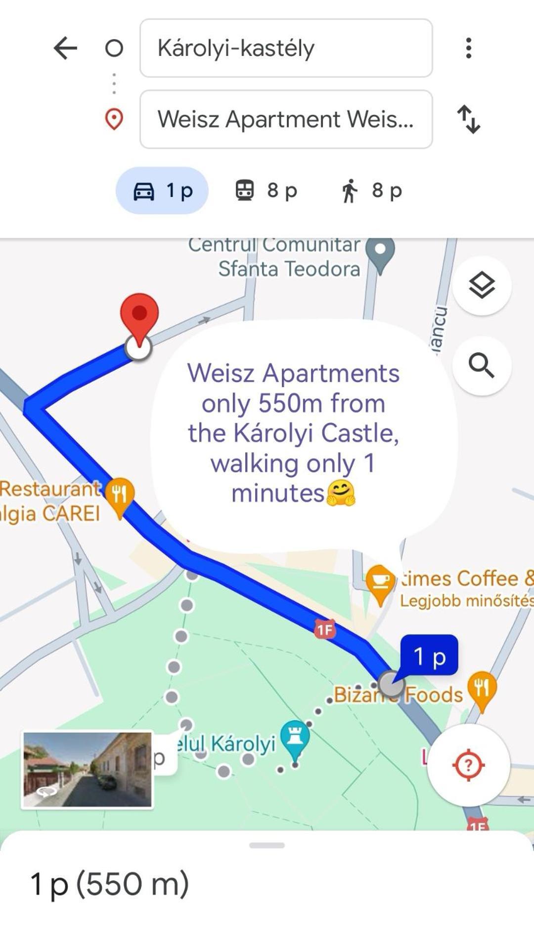 Weisz Castle Style Apartment-City Center-Free Private Parking,Wifi,Ac Nagykároly Kültér fotó